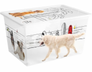 Box s vekom KIS C Style Pets XL, 50 lit., 39x55x31 cm