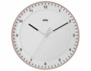 Braun BC 17 PW rosa/weiß  Quarzwanduhr, analog