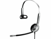 Sennheiser SH 335 Sluchátka s mikrofonem Kabel Přes hlavu Hovory/hudba Černá, Stříbrná