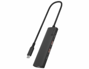RAIDSONIC ICY BOX 4-Port USB Hub, USB-C/A