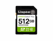 Kingston Technology Canvas Select Plus Gen3 512 GB SD UHS-I Třída 10