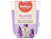 Svicka Bolsius True Scents, levandule, 80x73 mm, ve skle