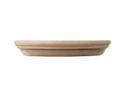 Deroma White Garden kulatý terakotový podšálek smetanově bílé barvy O 11 cm