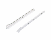 Kolečkový výsuv Hettich 550 mm, práškově lakovaný bílý, 20 kg