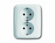 Busch-Jaeger Dvojitá zásuvka Reflex SI Alpine White