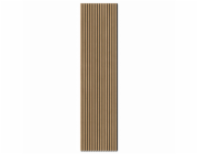 Denpanels Akustický obklad stěny, přírodní dub na černé akustické plsti, 240 cm, certifikace FSC®