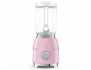 Smeg BLF03PKEU mixér, 800 W, 4 programy, funkce pulse, 18000 RPM, nerezové ostří, Ice crush, 50 s Style, růžový