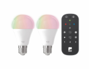 LED žárovky Eglo ve tvaru žárovky E27, sada 2 kusů s dálkovým ovládáním, 9 W, 806 lm