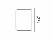 Koncová krytka Kirchhoff 18,7 mm (1/2" vnitřní průměr) z broncového bronzu