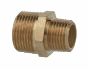 Kirchhoff redukční dvojitá vsuvka 21 mm (1/2" vnější závit) x 16,7 mm (3/8" vnější závit) červená mosaz