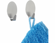 Wenko Maxi Hooks Strip-it sada 2 kusů z nerezové oceli matná