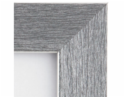 Plastový rám 50 cm x 70 cm Stříbrný metalický vzhled