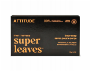 Attitude Attitude SUPER LEAVES, tuhé mýdlo na tělo pro muže - pačuli a bourbon, 113 g