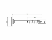 Spax Univerzální šroub s plochou hlavou T-Star plus drive O 4 mm x 30 mm 50 kusů