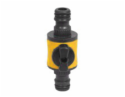 Mezikus spojka pro 2 rychlospojky 1/2" plast s ventilem