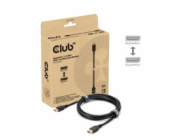 Club3D Kabel DisplayPort 2.1 na DisplayPort 2.1, VESA DP54, 4K240Hz/8K120Hz (M/M), 3m, černá