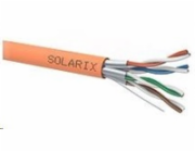 Kabel Solarix SXKD-6A-STP-LSOH-B2ca STP kabel Cat 6A drát 500m s reakcí na oheň - cívka