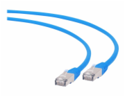 Gembird patch kabel S/FTP Cat. 6A LSZH, 1.5 m, modrý