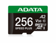 ADATA Paměťová karta SPEED PLUS microSDXC 256 GB (UHS-I U3, třída 10, V30, A2)