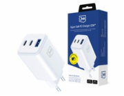 3MK Nabíječka Hyper GaN 65W 1xUSB-A 2xUSB-C PD QC4+ bílá