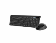 GENIUS SlimStar 8230/ Bezdrátový set Bluetooth + 2,4GHz/ připojení až 3 zařízení/ Copilot/ USB/ černá/ CZ+SK layout
