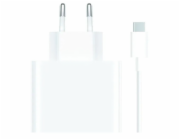 Xiaomi MDY-12-EH USB-A 67W Cestovní Nabíječka + USB-C 6.2A Datový Kabel White