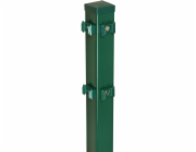 Rohový sloupek pro dvojitý drátěný plot, zelený, 140 cm