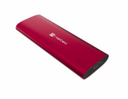 Externí box pro SSD Natec RHINO M.2 NVME LITE USB-C 3.2 GEN 2, hliníkové tělo, RUBY RED