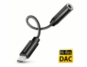 AXAGON ADA-HC, USB-C na 3.5mm jack - Hi-Res DAC audio adaptér, 384kHz/32bit, stereo