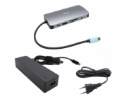 i-tec USB-C Metal Nano Dock HDMI/VGA with LAN, Power Delivery 100 W + zdroj 100W