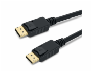PremiumCord DisplayPort 1.3 přípojný kabel M/M, zlacené konektory, 0,5m