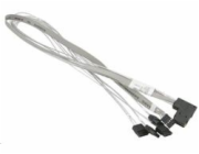 Supermicro MiniSAS to 4 SATA 55/55/55/55cm with Sideband Cable