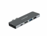 CANYON replikáítor portů DS-5B, 7v1, pro Apple Mackbook s Thunderbolt 3 (USB-C 100W)