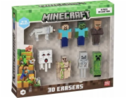 MINECRAFT 3D ERASERS - 8 PACK DELUXE BOX VER.A