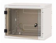 Rack Triton 19" jednodílný 6U/600mm prosklené dveře, šedý