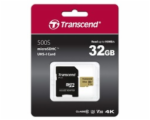 Transcend 32GB microSDHC 500S UHS-I U3 V30 (Class 10) MLC paměťová karta (s adaptérem), 95MB/s R, 55MB/s W 