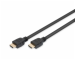 Digitus připojovací kabel HDMI 2.1 Ultra High Speed, typ A M / M, 1,0 m, s Ethernetem, UHD 8K 60p, zlacené konektory