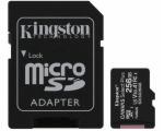 Kingston MicroSDXC karta 256GB Canvas Select Plus 100R A1 C10 Card + SD adaptér