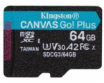 Kingston Micro SDXC Canvas Go! Plus 64GB UHS-I U3 SDCG3/64GBSP