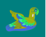 Bestway Matrace na plavání Papoušek 173x170 cm (41127)
