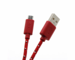 Sbox USB A - Micro USB kabel - 1M, červený