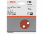 Bosch brusny list C 430 D125MM drevo zrnitost 240 5 ks