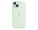 iPhone 15 Plus Silicone Case with MagSafe - Soft Mint