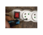 Prodlužovací kabel 3 m / 6 zásuvek / s vypínačem / bílý / PVC / 1,5 mm2