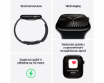 Apple Watch Series 10 GPS + Cellular 42mm Bridlicovo sivý titán s čiernym športovým remienkom - M/L