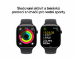 Apple Watch Series 10 GPS + Cellular 46mm Břidlicově šedý titan s černým sportovním řemínkem - M/L
