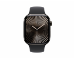 Apple Watch Series 10 GPS + Cellular 46mm Slate Titanium Case with Black Sport Band - S/M