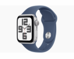 Apple Watch SE/44mm/Silver/Sport Band/Denim/-M/L