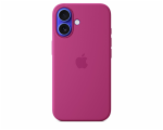 iPhone 16 Silicone Case with MS - Fuchsia