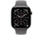 Apple Watch Series 11 GPS + Cellular 46mm Natural Titanium Case with Stone Grey Sport Band - S/M